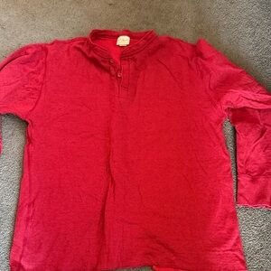 L.L. Bean Men's Red Long Sleeve Shirt
